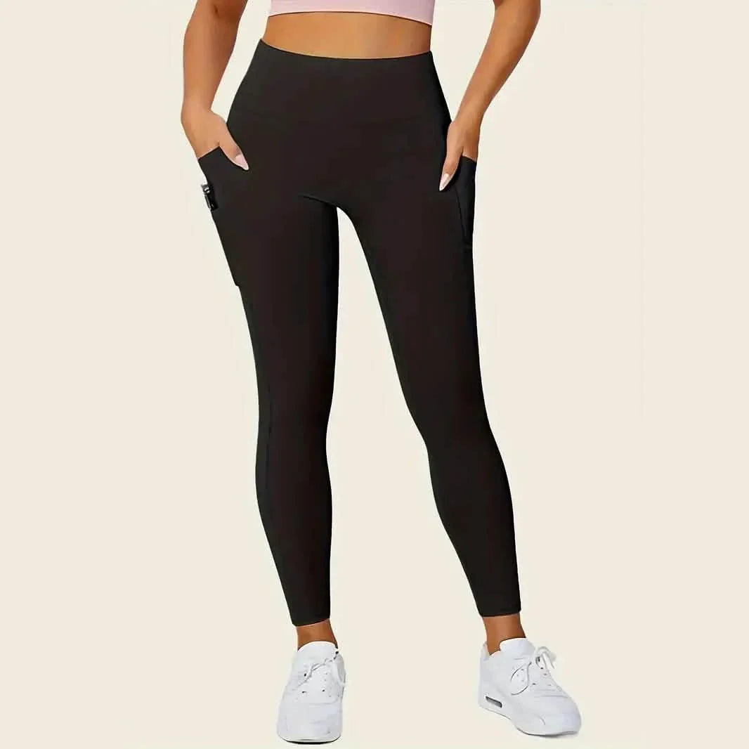 High Rise Butt Lifting Seamless Leggings with Phone Pockets