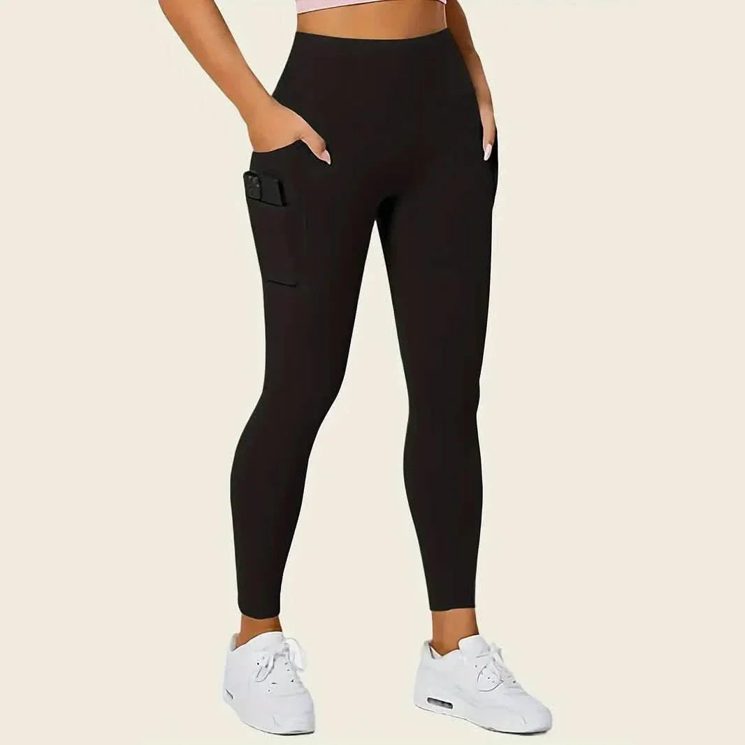 High Rise Butt Lifting Seamless Leggings with Phone Pockets