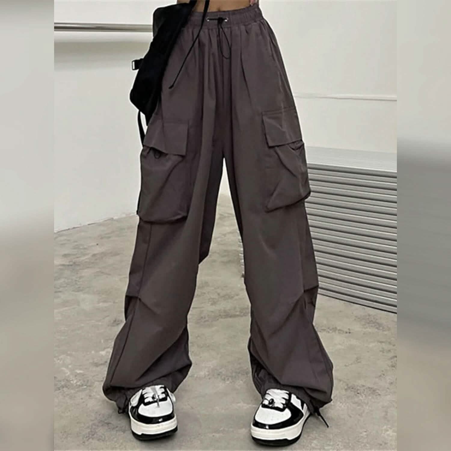 Women's Cargo Baggy Pants High Waist